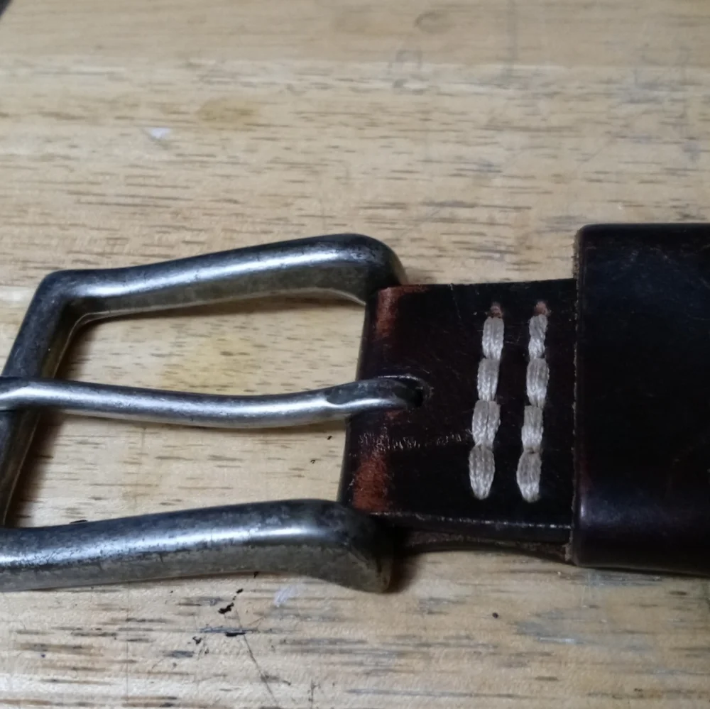 🐎Abercrombie New York Vintage Belt🚂 Size Fits 32"-38" Men,Authentic Leather. - Picture 2 of 10